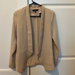 Lulus Miss Punctuality Lightweight Blazer. Size: XS. Color: Taupe.